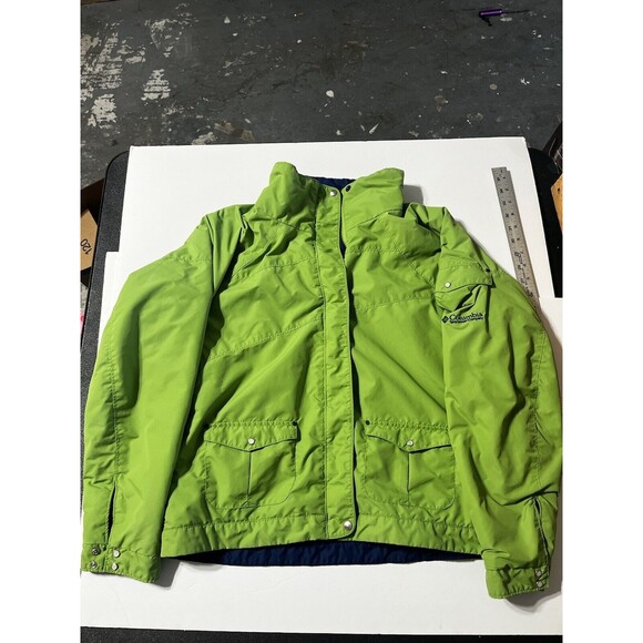 COLUMBIA Sportswear Green or Blue‎ Light REVERSIBLE Jacket Womens Large - Picture 1 of 10